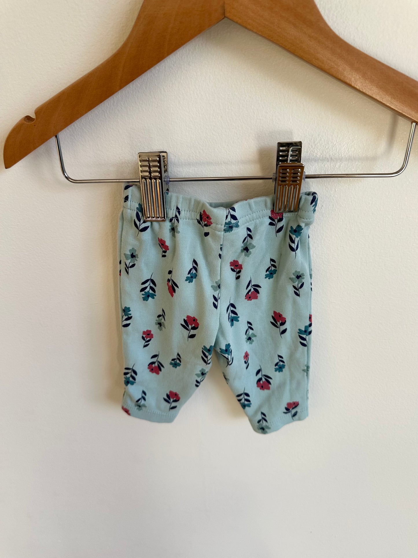 Flower Blue Pants / 0m