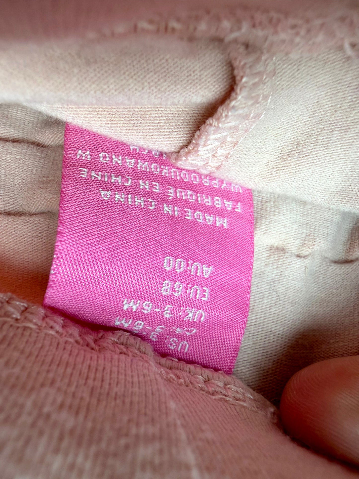 Pink Ruffle Bottom Leggings / 3-6m