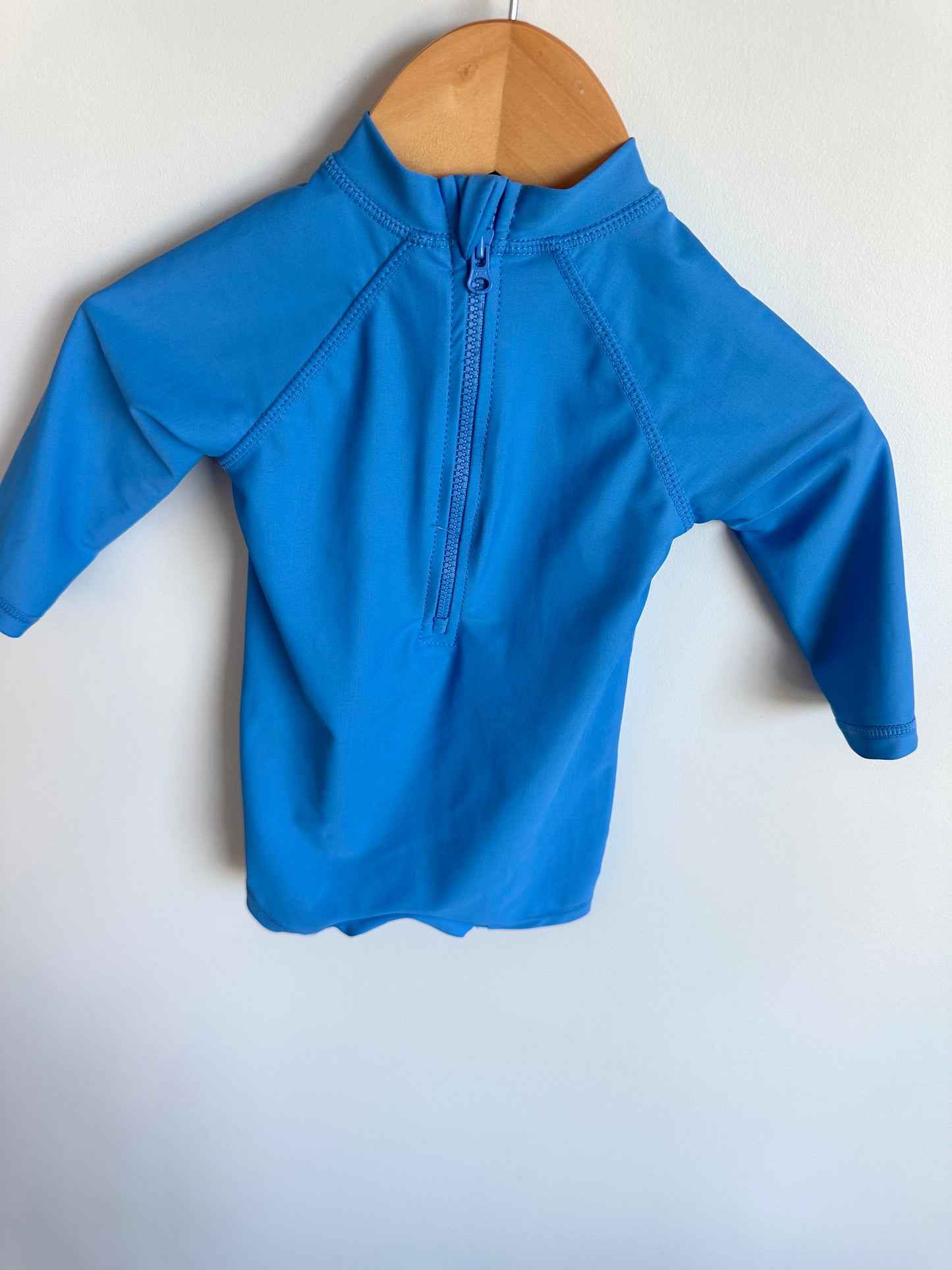 Blue Crab Long Sleeve Swimsuit / 3-6m