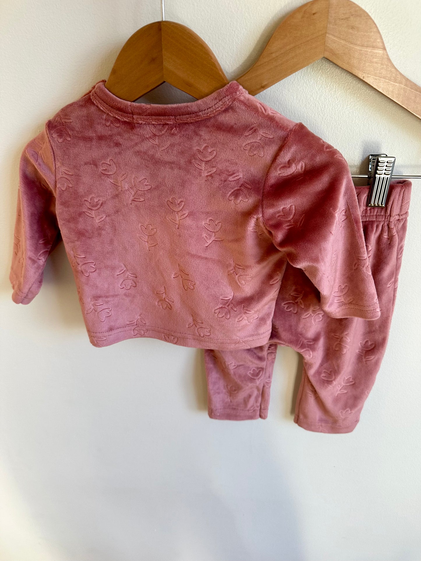 Pink Matching Floral Set / 3-6m