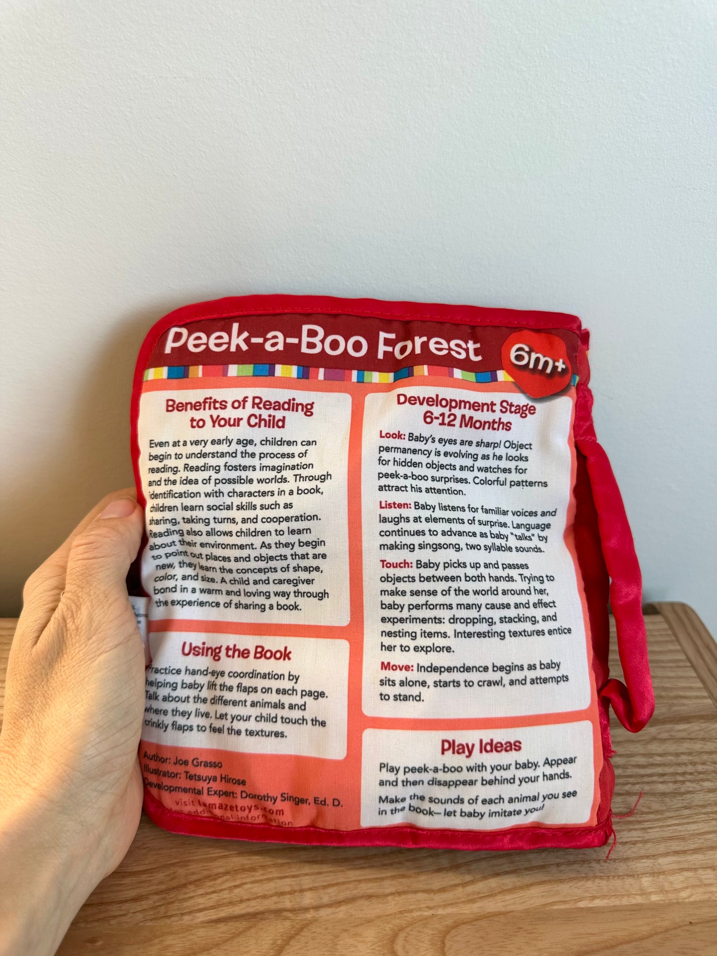 Peek a Boo Forest Cloth Book / 0-1 years