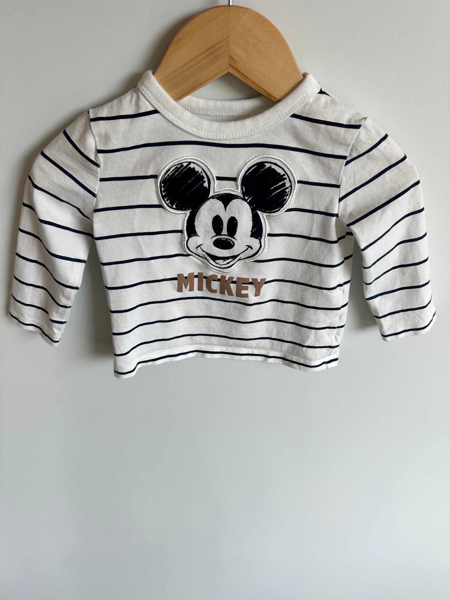 Mickey Striped Top / 6m
