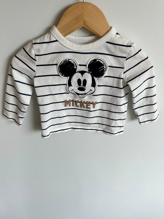 Mickey Striped Top / 6m