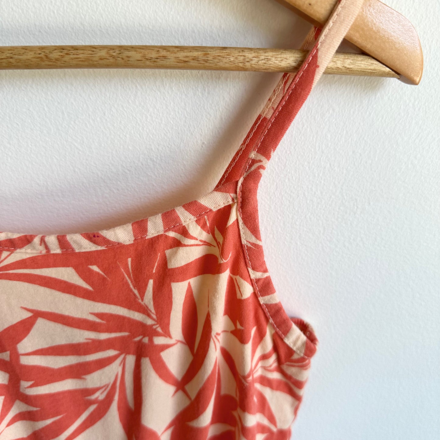 Orange Leaves Romper / 8 years (m)