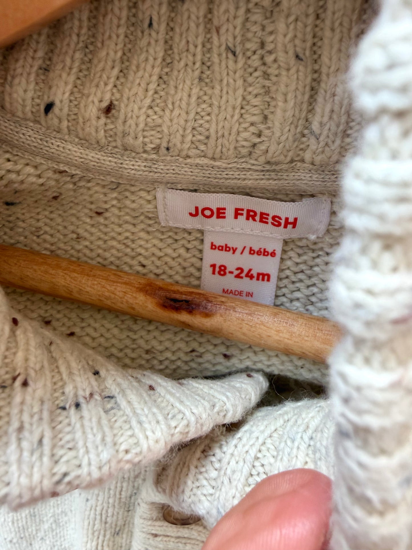 Speckled Knit Cardigan / 18-24m
