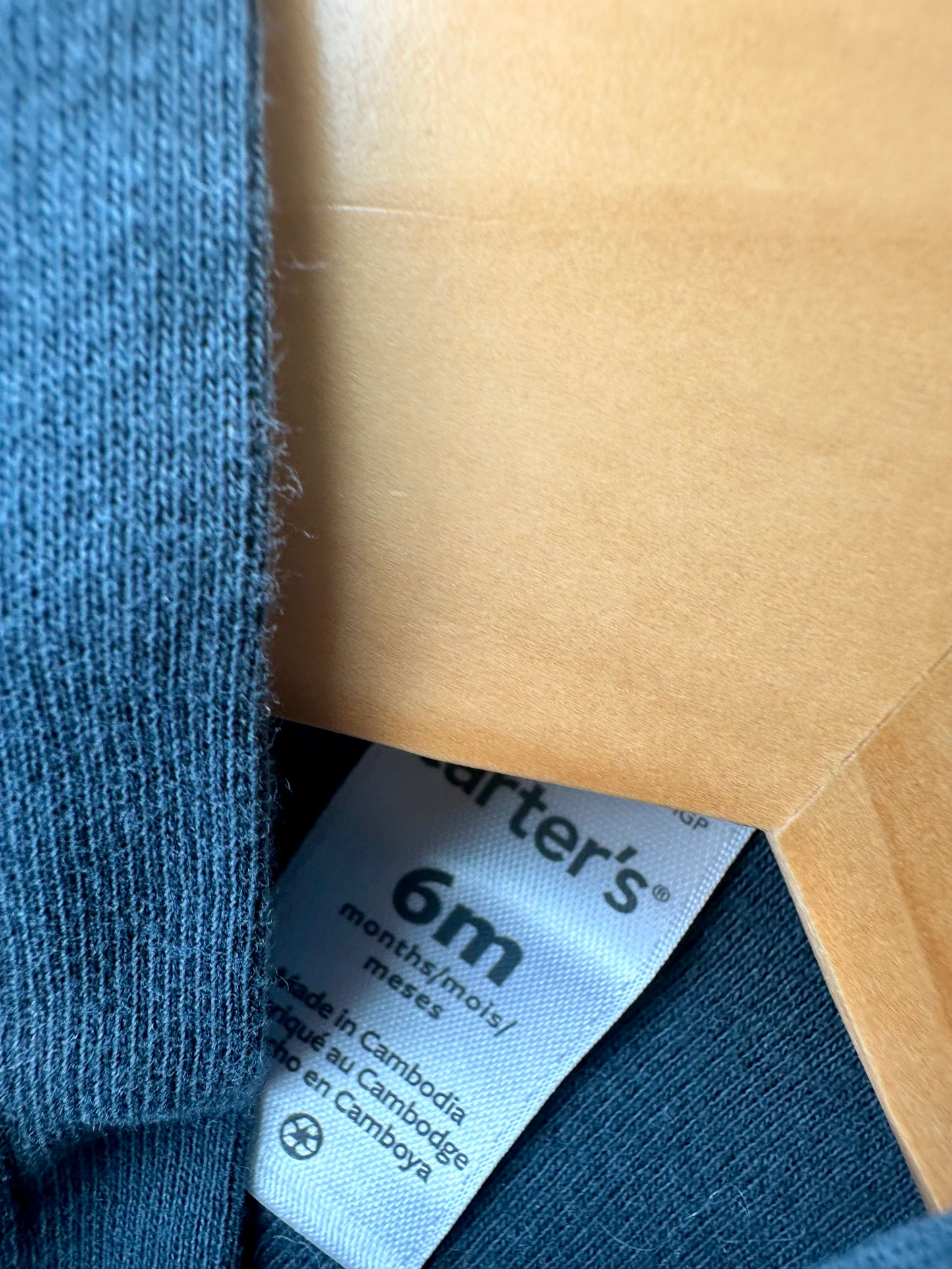 Dark Blue Button Top / 6m