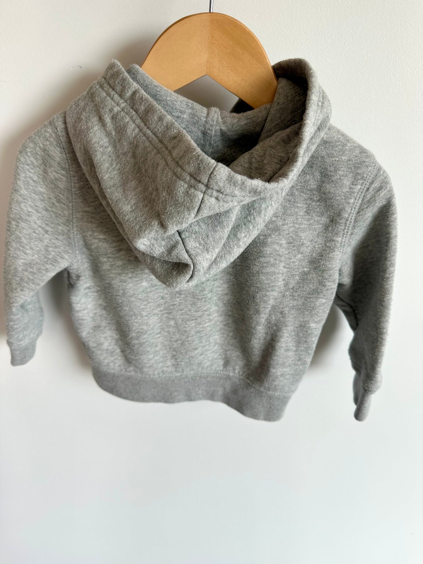 Grey Zipper Hoodie / 12-18m