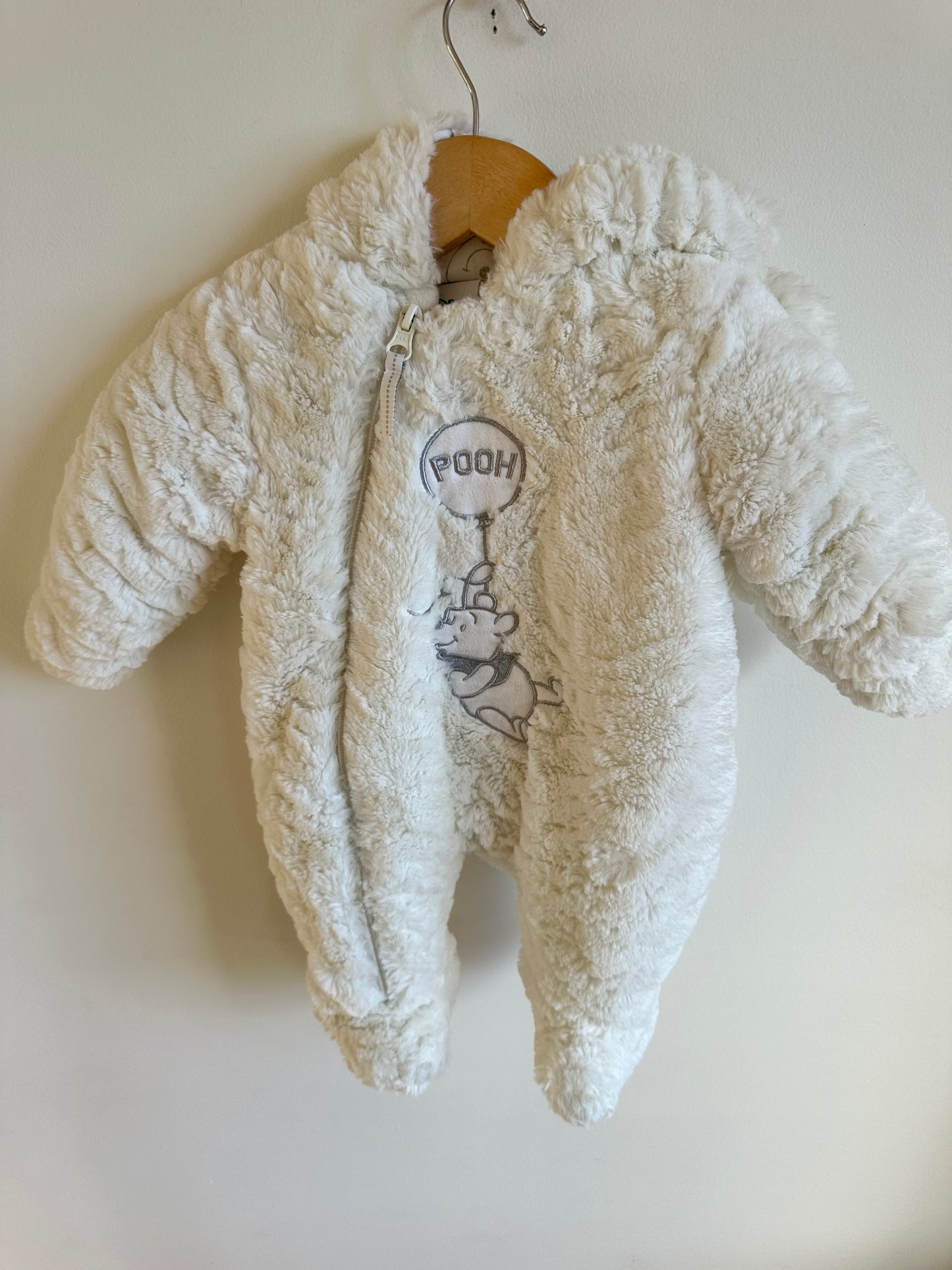 Pooh Cream Bunting Suit / 0-3m