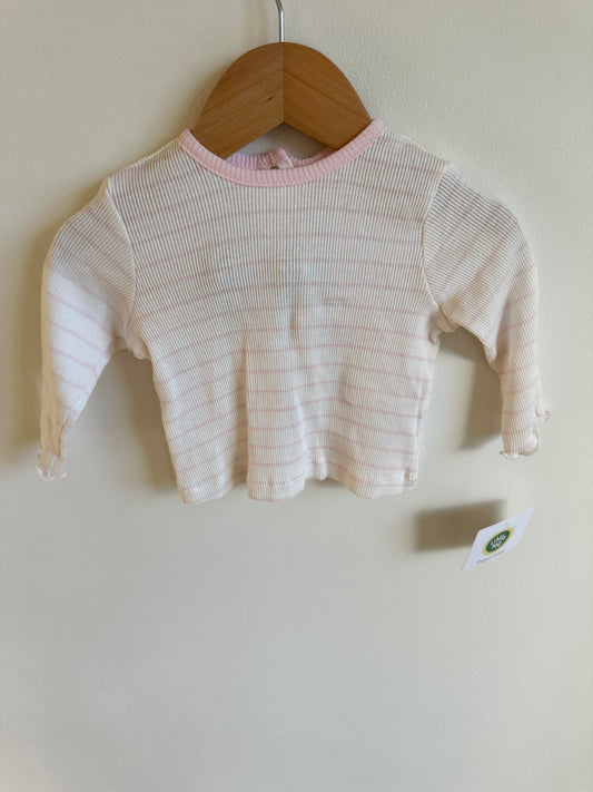 Pink Striped Top (With Tags) / 9m