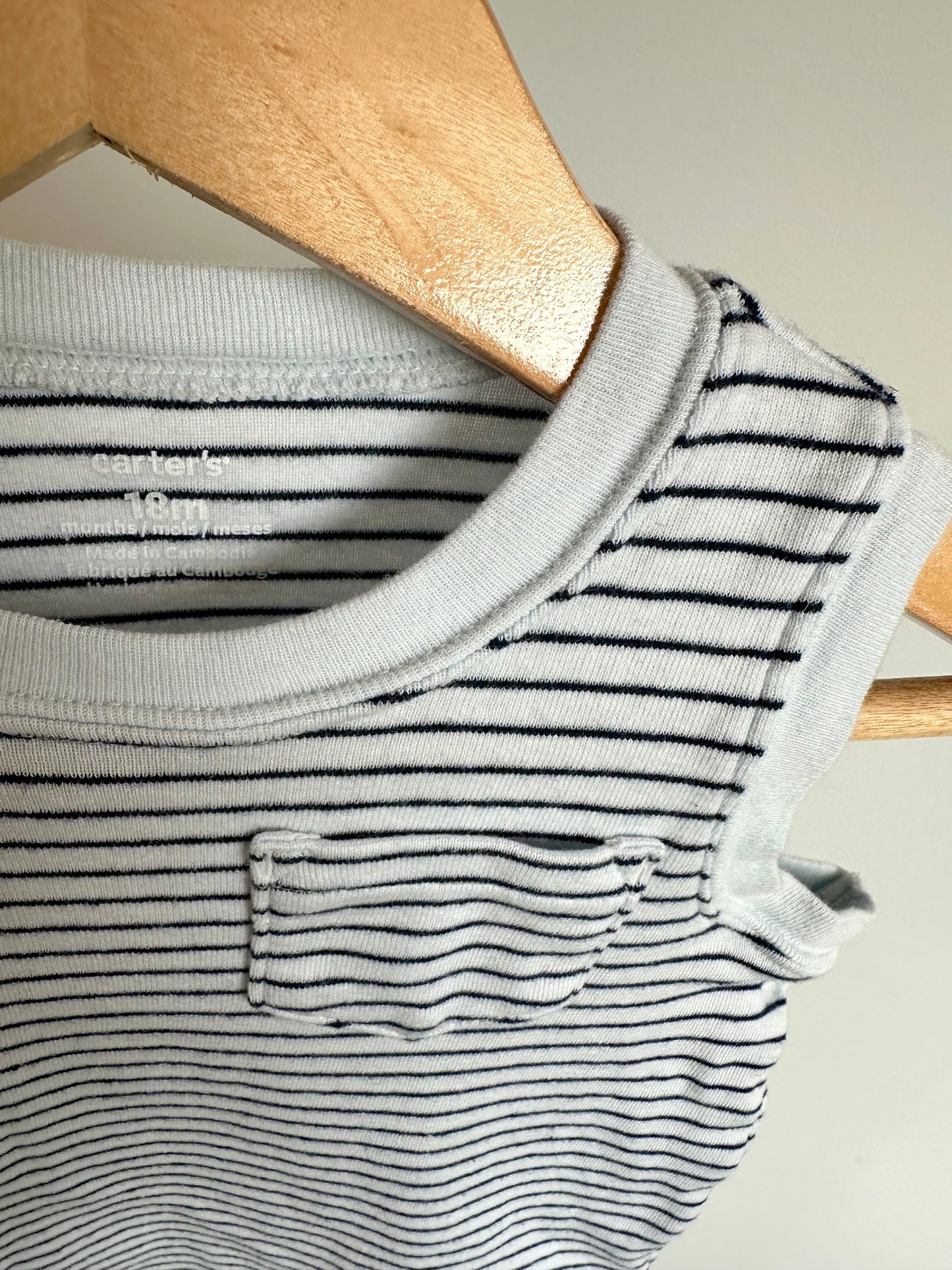 Striped Tank Top with Pocket / 18m