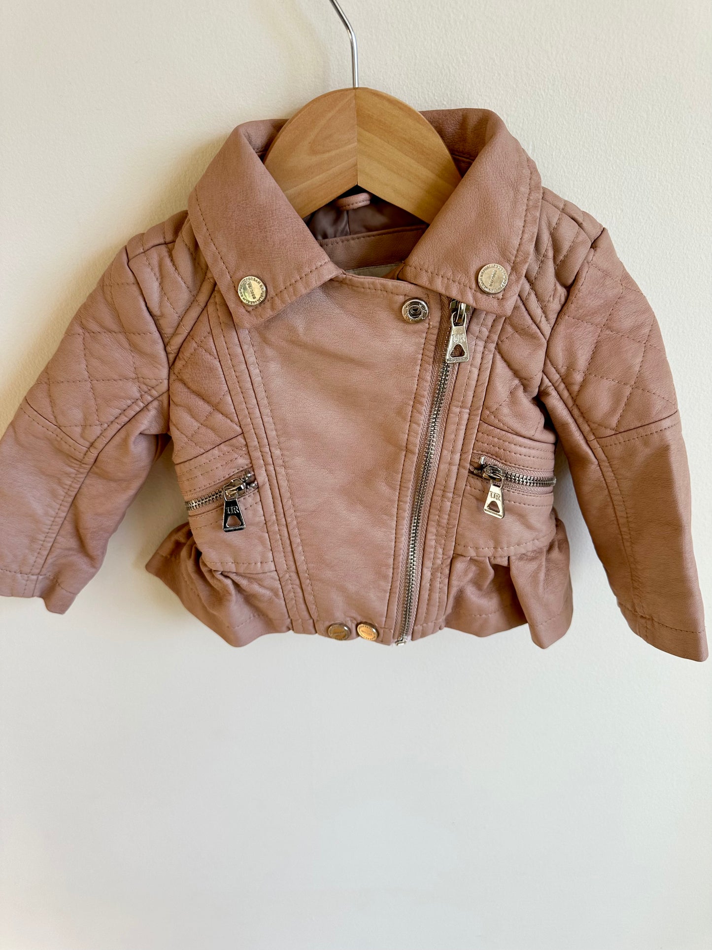 Pink Pleather Jacket / 12m