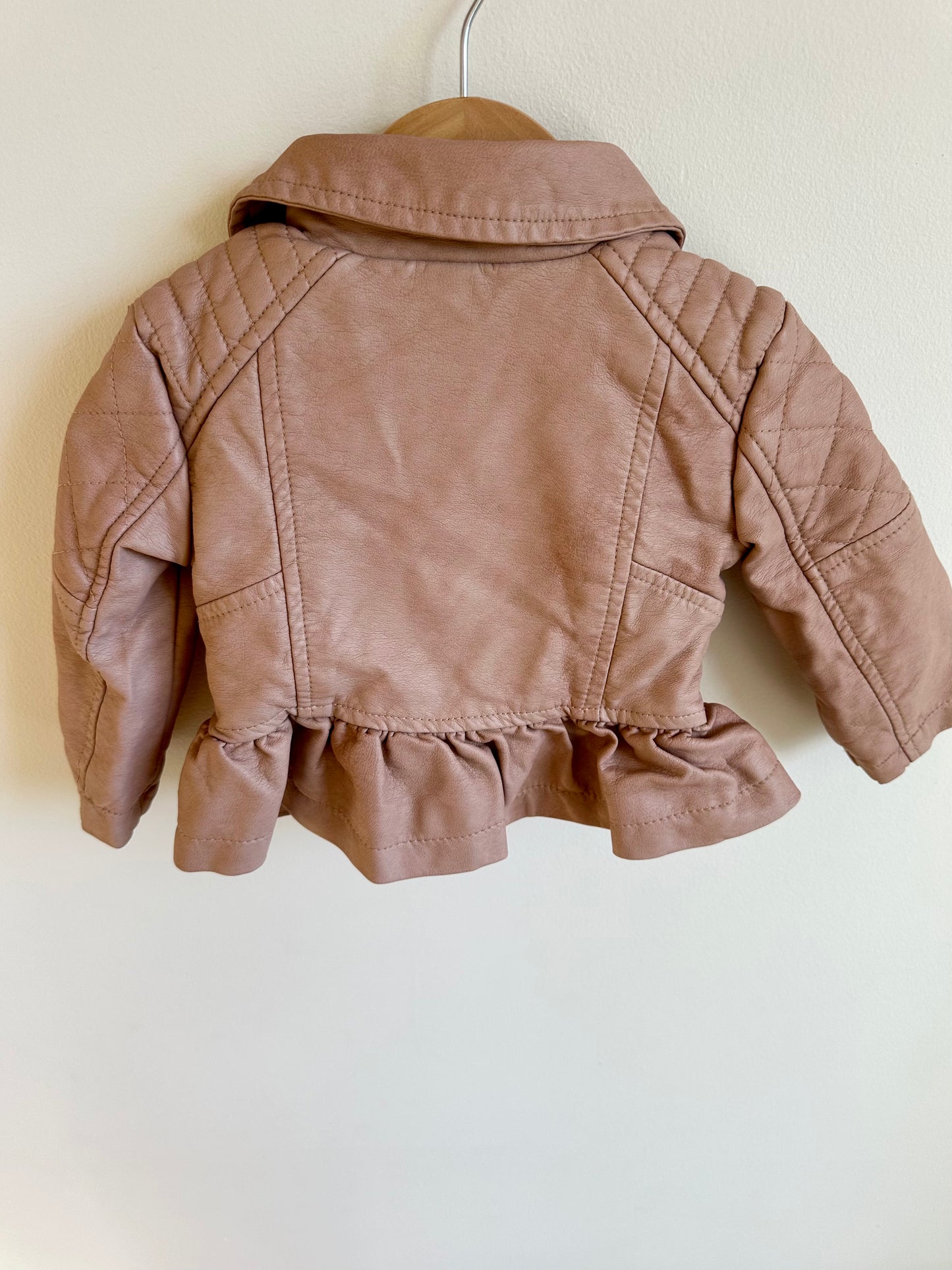 Pink Pleather Jacket / 12m