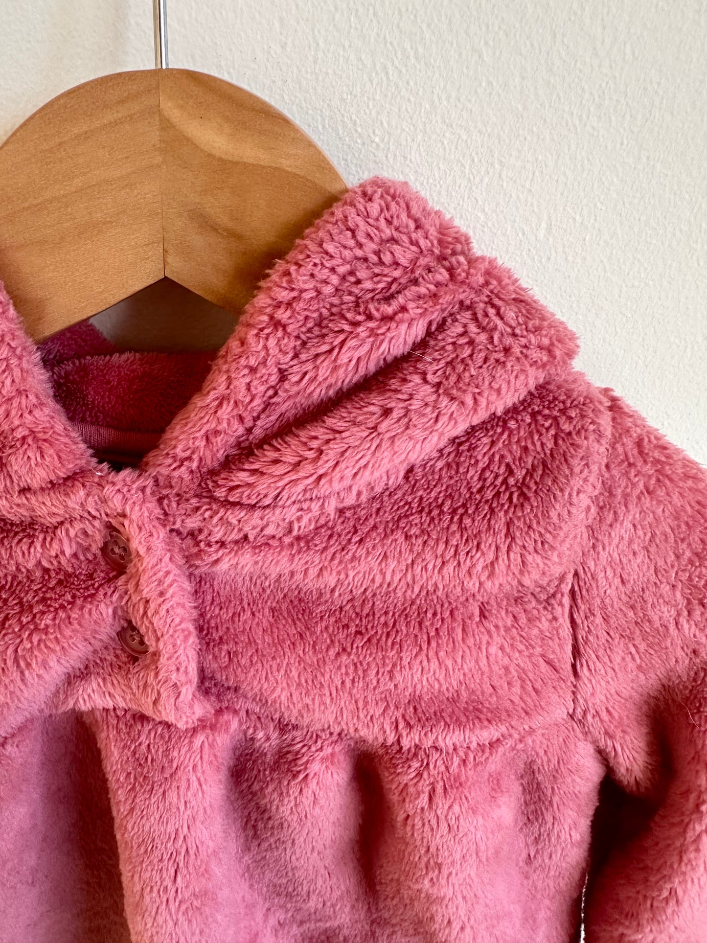 Pink Fleece Hoodie / 24m