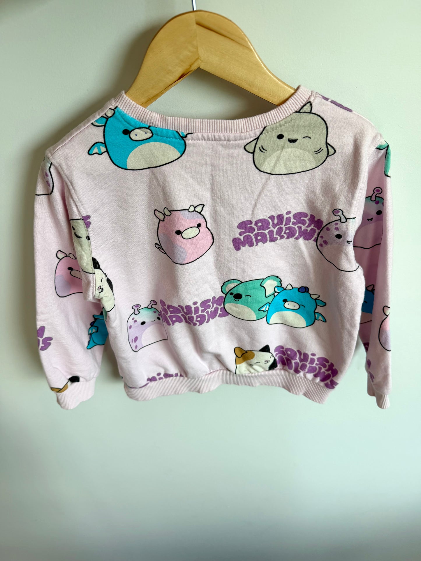 H&M Pink Squish Mallow Crewneck / 4-6 years