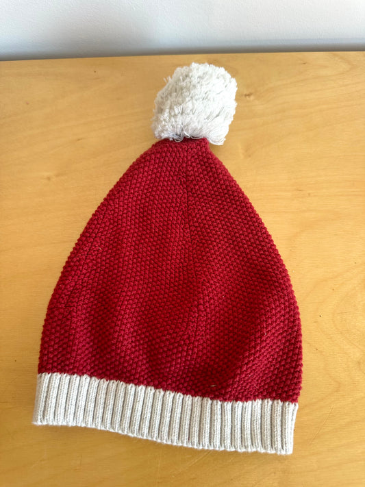 Organic Red Knit Santa Hat / 3-9m