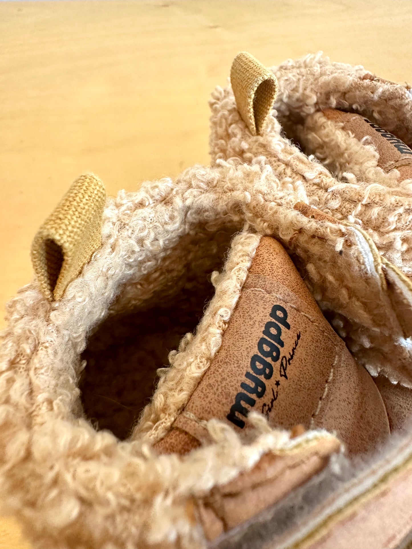 Tan Velcro Soft Sole Shoes / 3-6m
