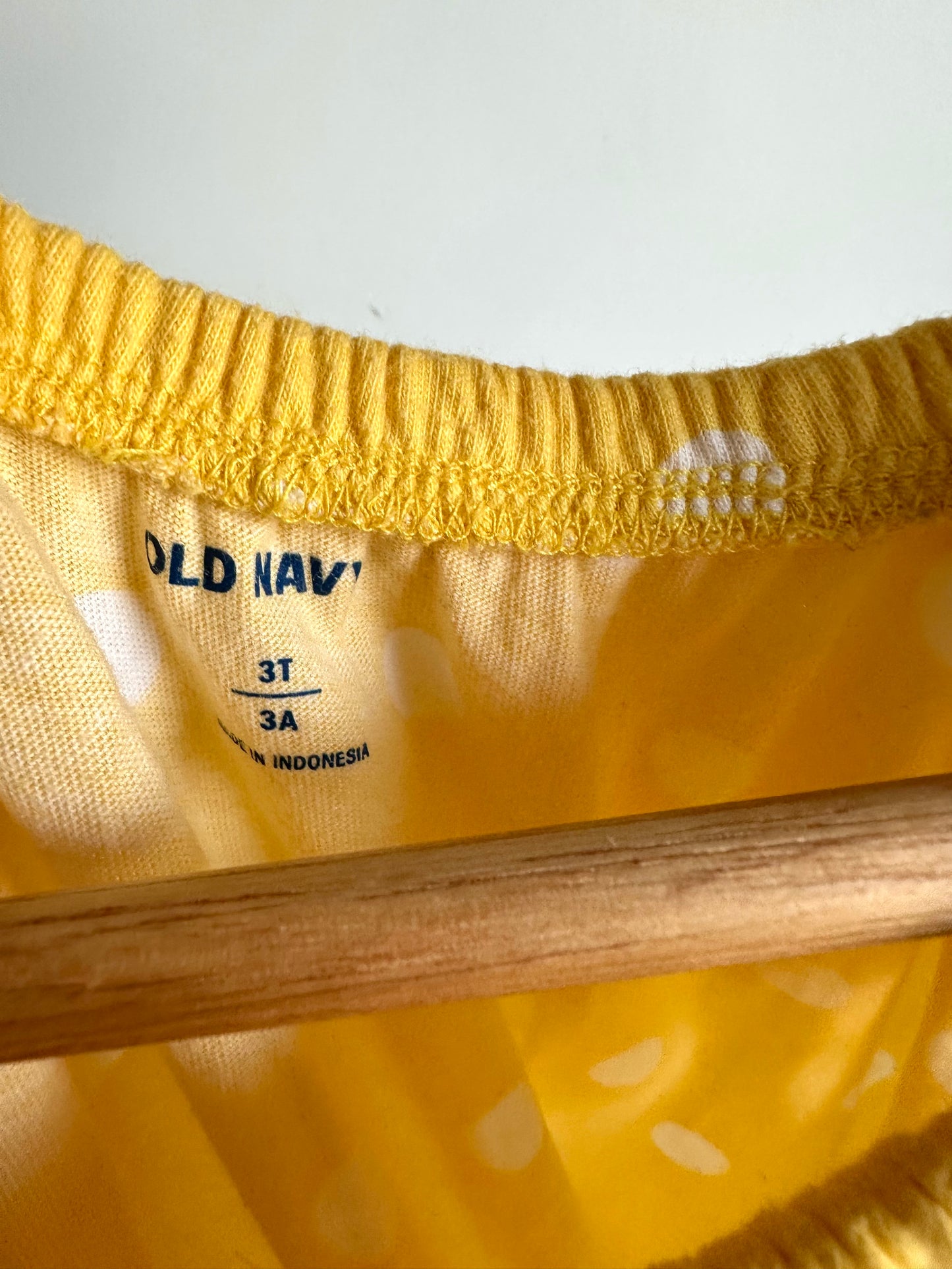 Yellow Polka Dot Ruffle Jumpsuit / 3T