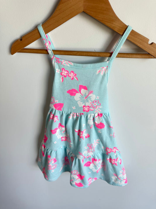 Cat & Jack Neon Flower Dress(With Tags)/ 18m