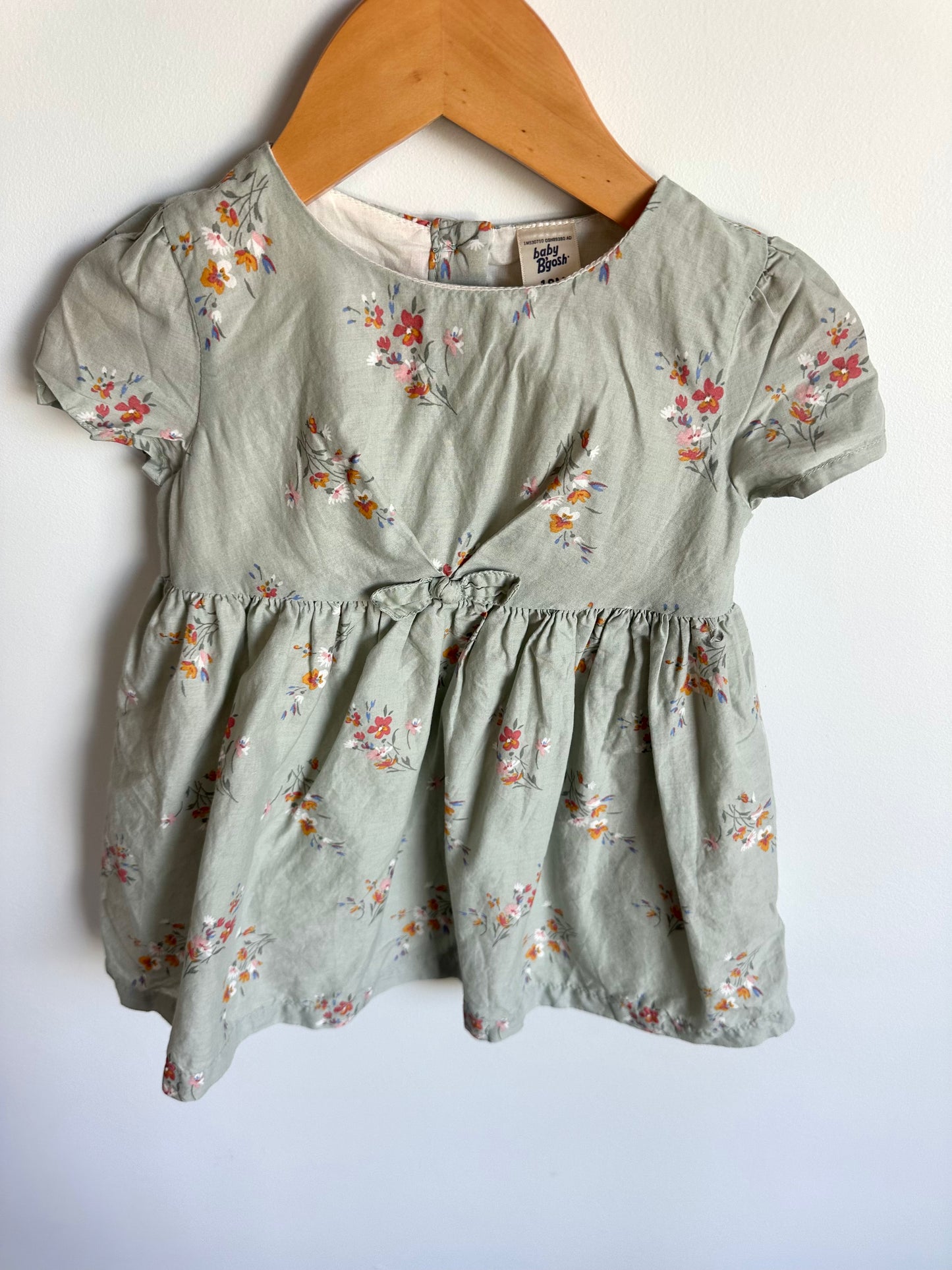 OshKosh Sage Floral Dress / 18m