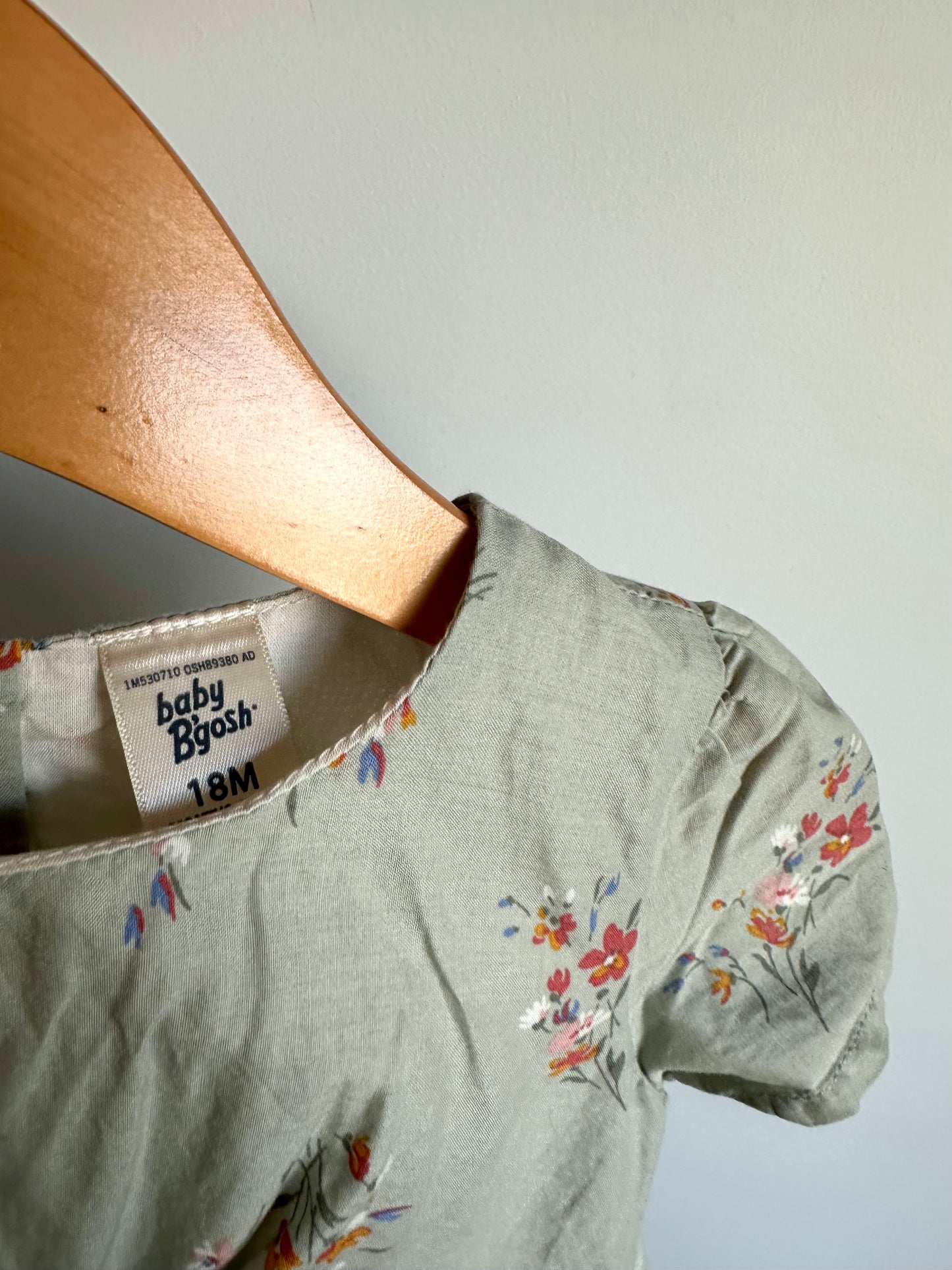 OshKosh Sage Floral Dress / 18m