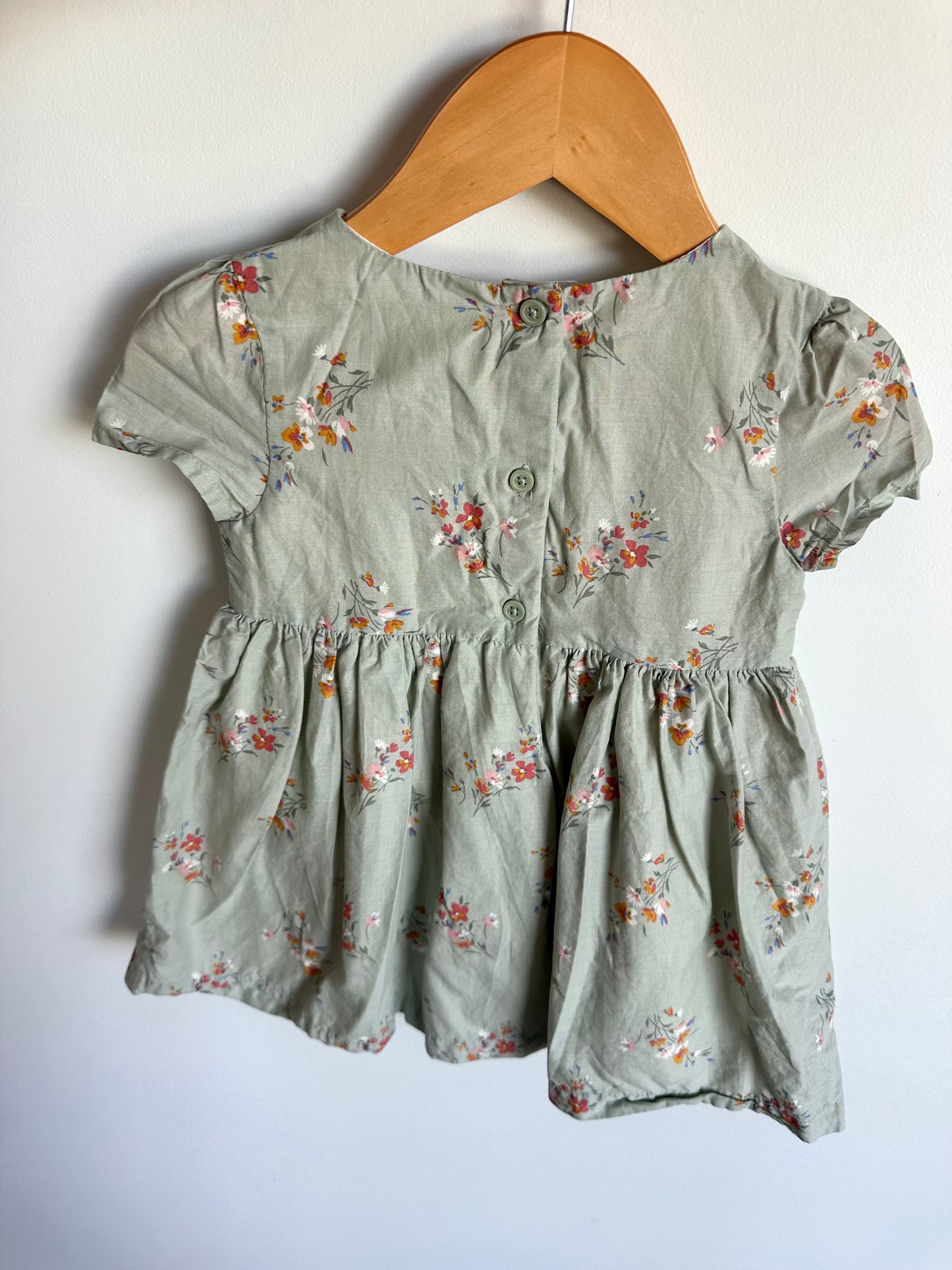 OshKosh Sage Floral Dress / 18m