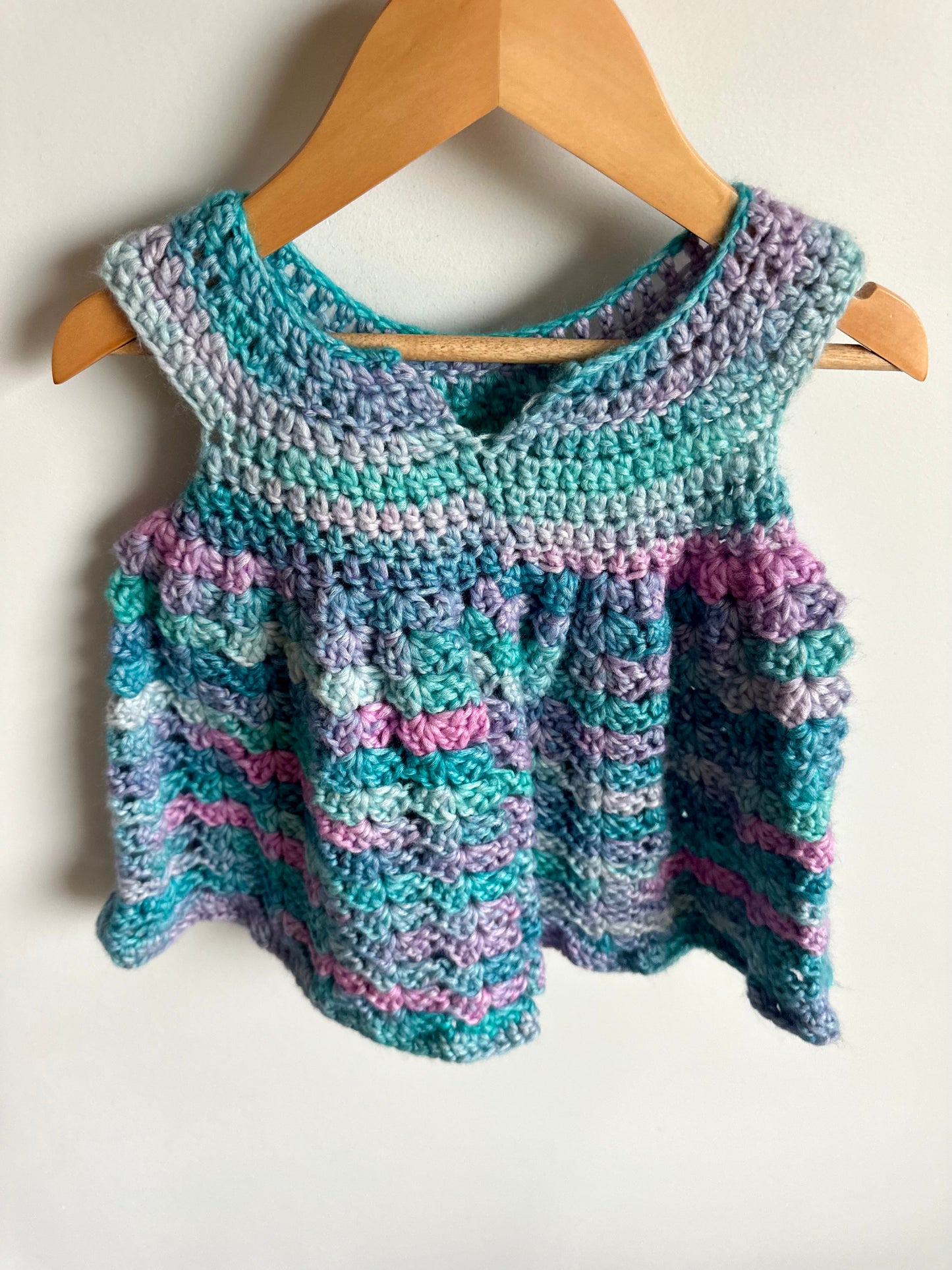 Handmade Teal + Purple Tunic / 18m?