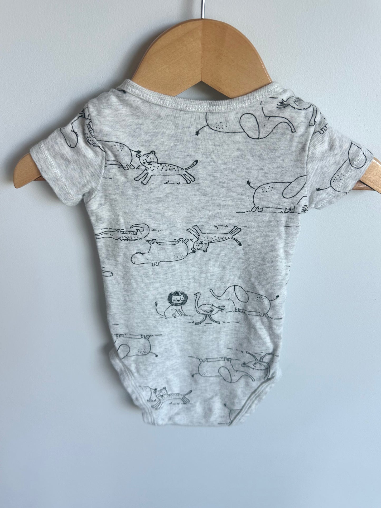 Grey Elephant with Friends Bodysuit / 6m