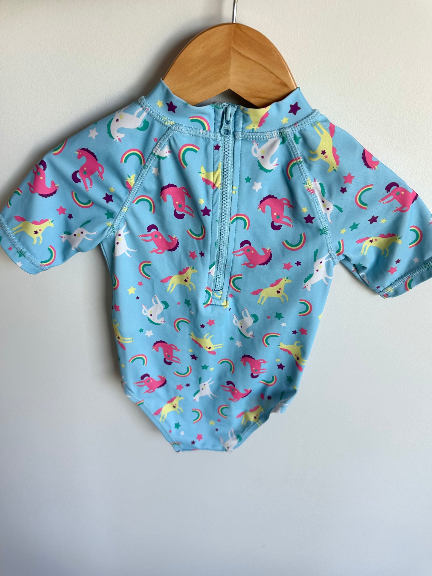 Rainbow Unicorn Swimsuit / 12-18m