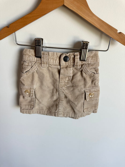 Tan Cord Skirt / 18-24m
