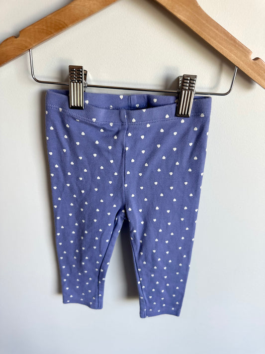 Pekkle Purple Heart Leggings / 12m