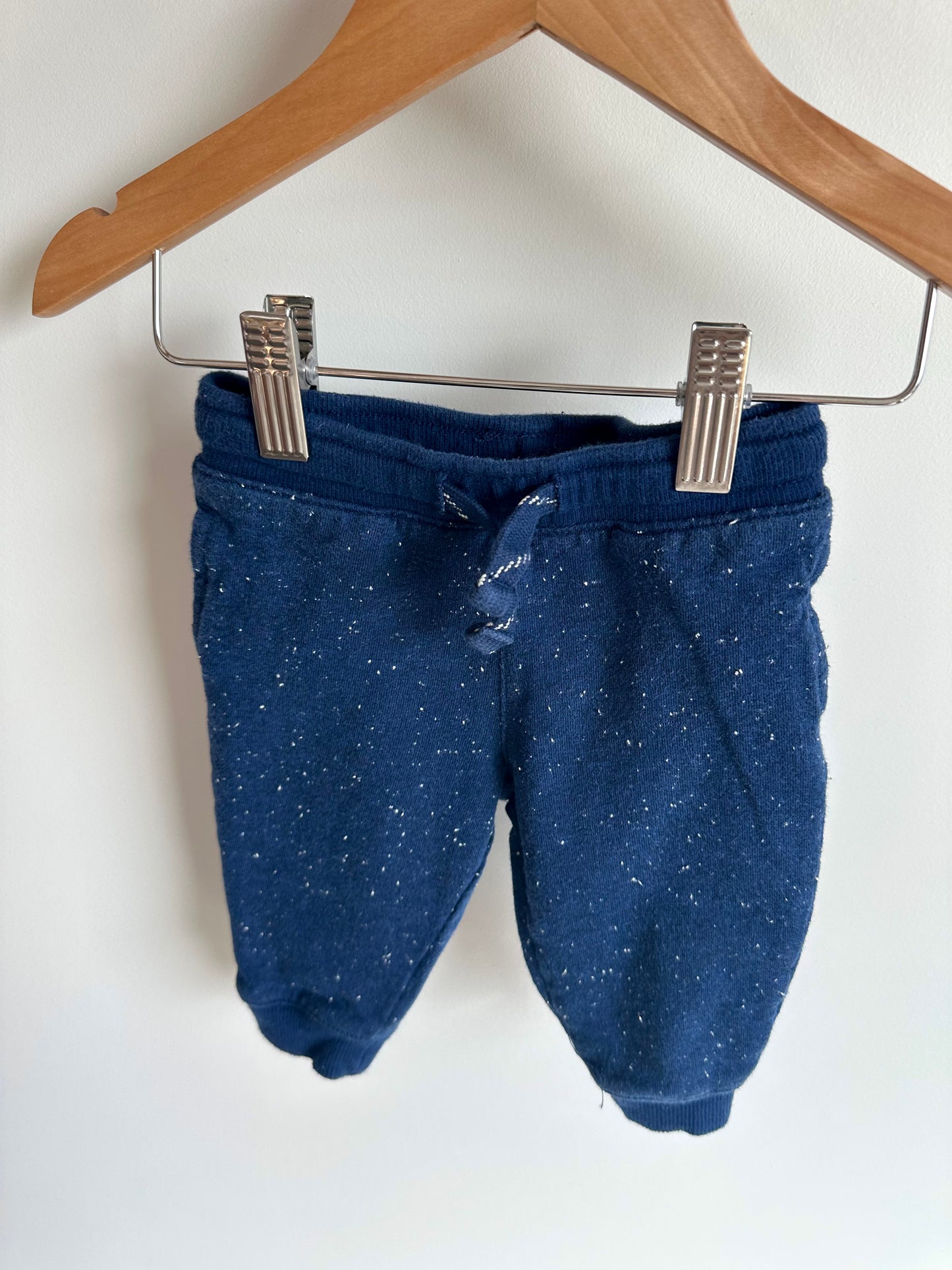 Drawstring Speckled Navy Pants / 6m
