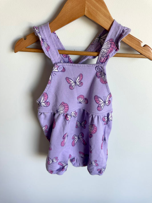 Purple Butterfly Romper / 18m
