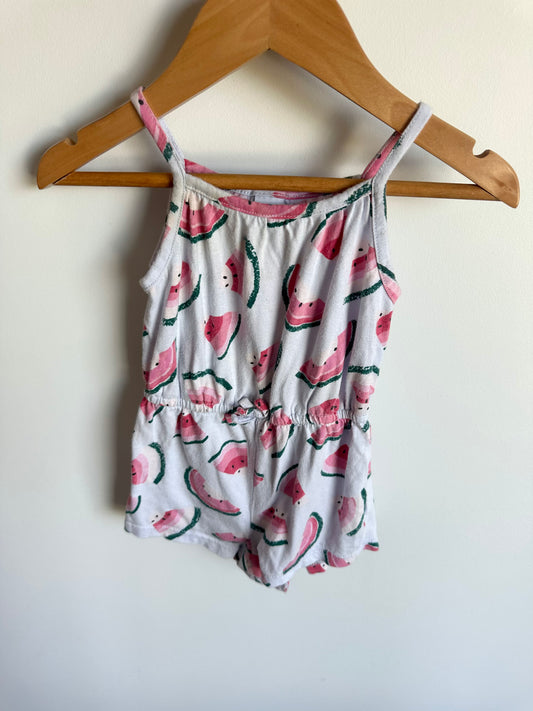 Watermelon Tank Romper / 12-18m