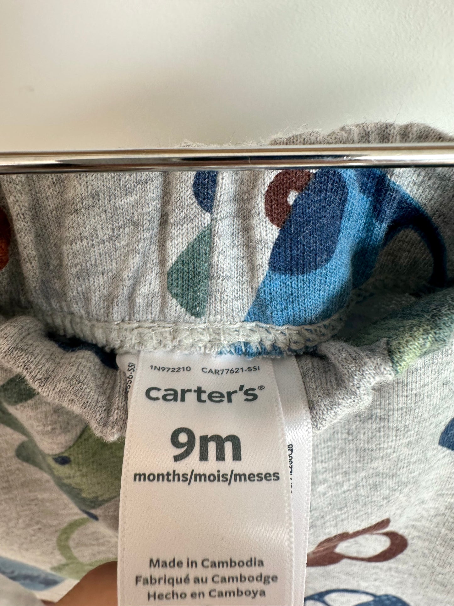 Grey Cars Joggers / 9m