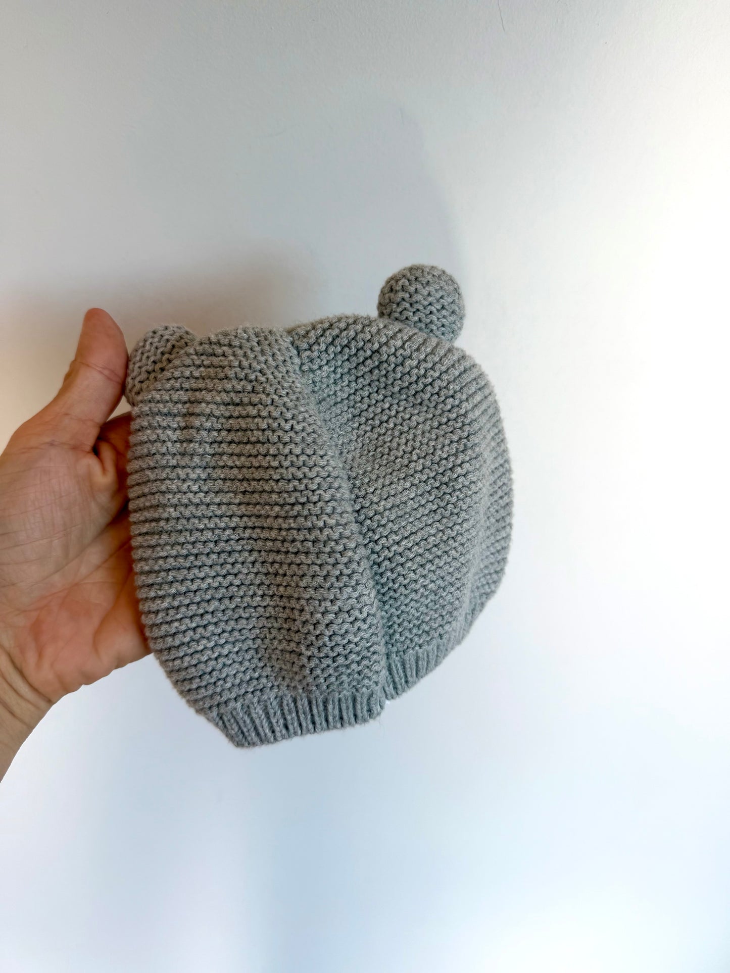 Gap Grey Knit Ears Beanie / 6-12m