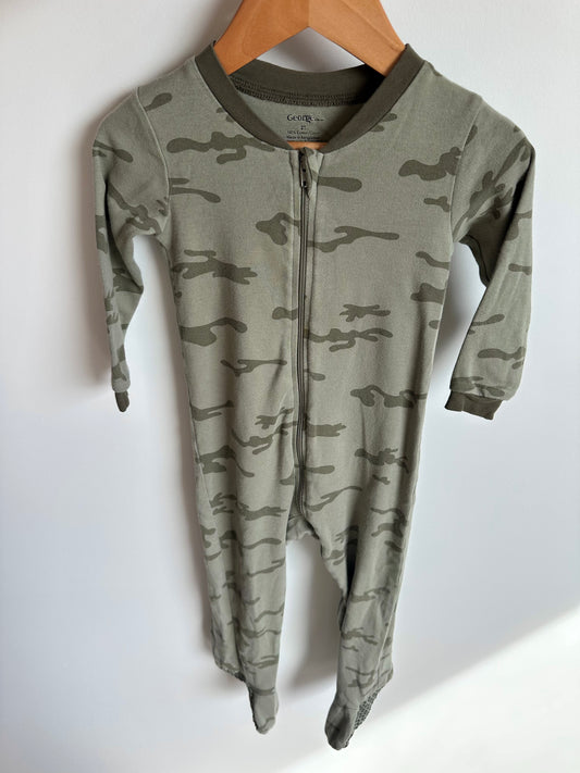 Footed Camo Sleeper / 2T