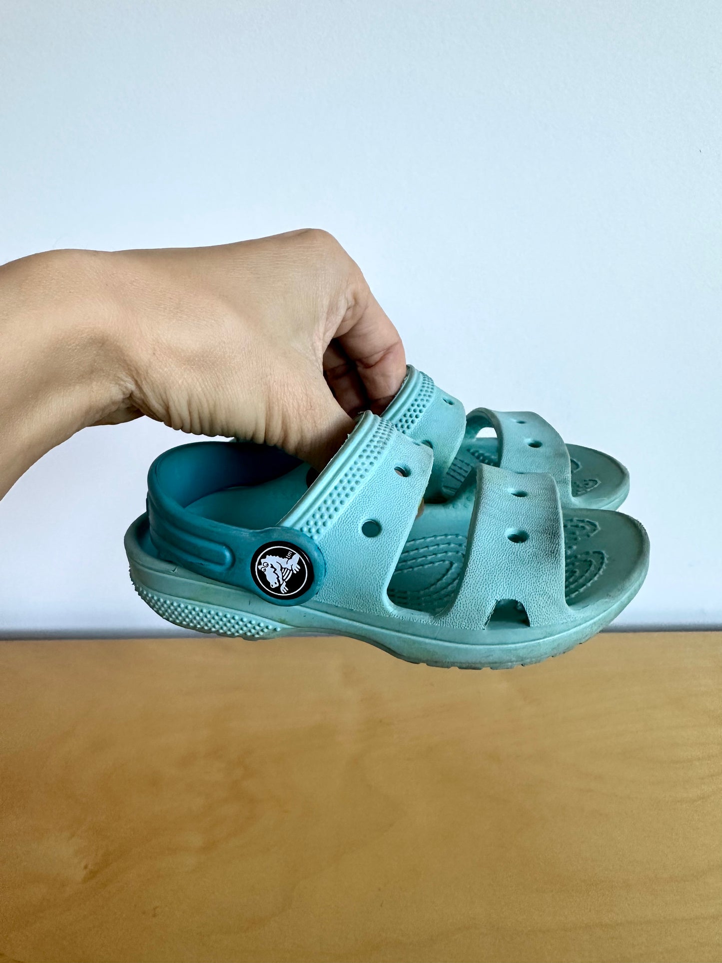 Sky Blue Crocs Sandals / Size 7 Toddler