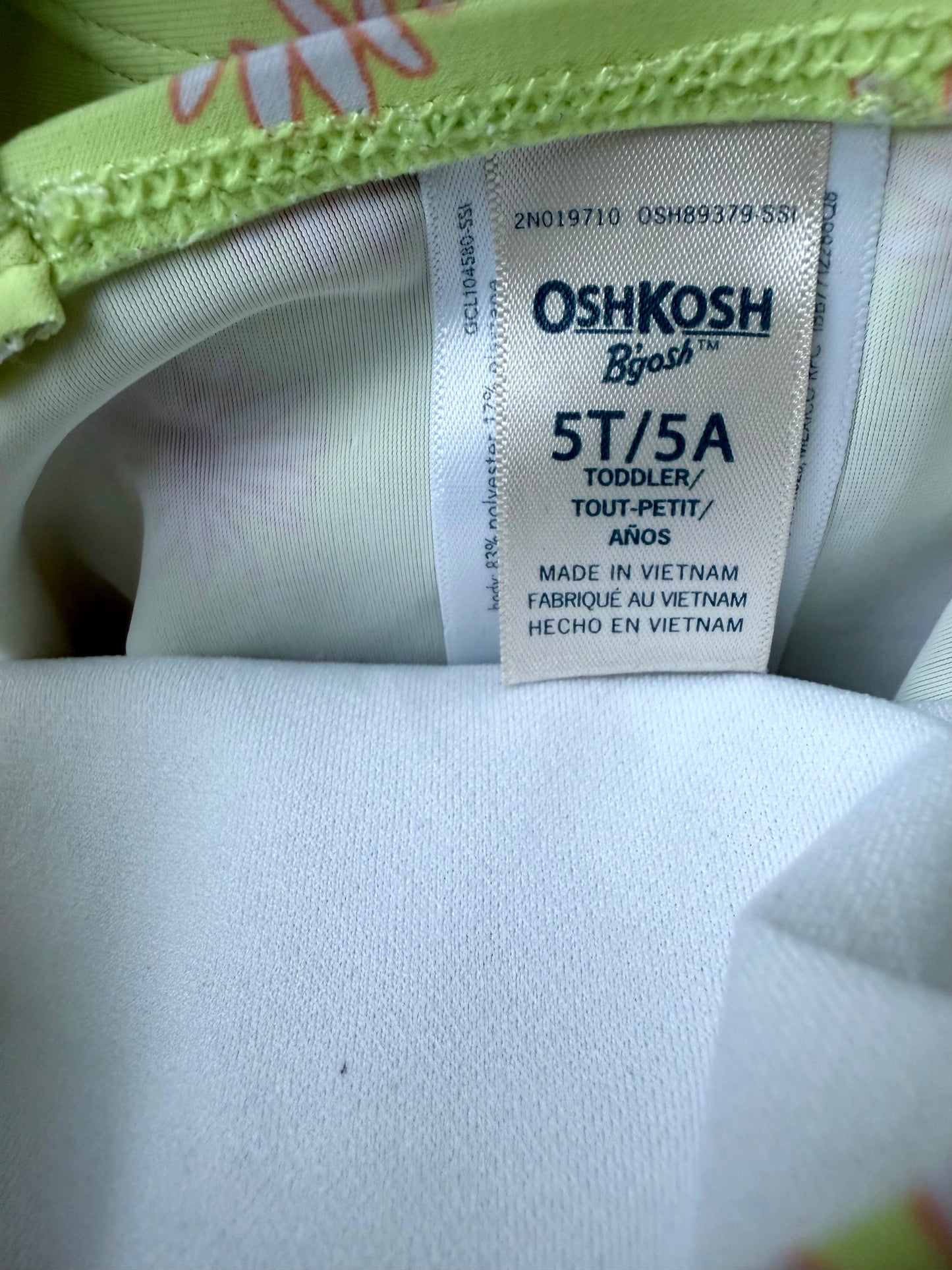 Lime Flower Swimsuit / 5 years