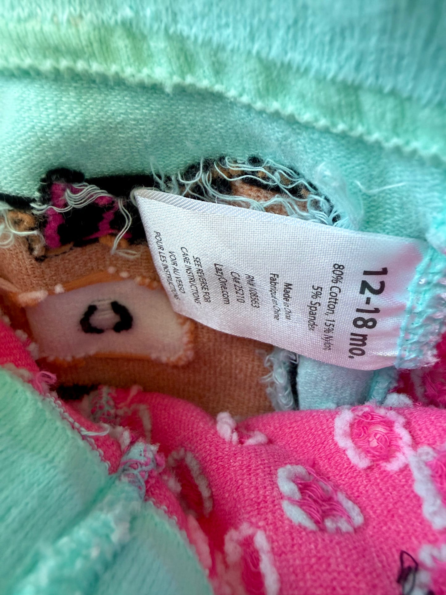 LazyOne Pink Polka Dot Thick Tights / 18m