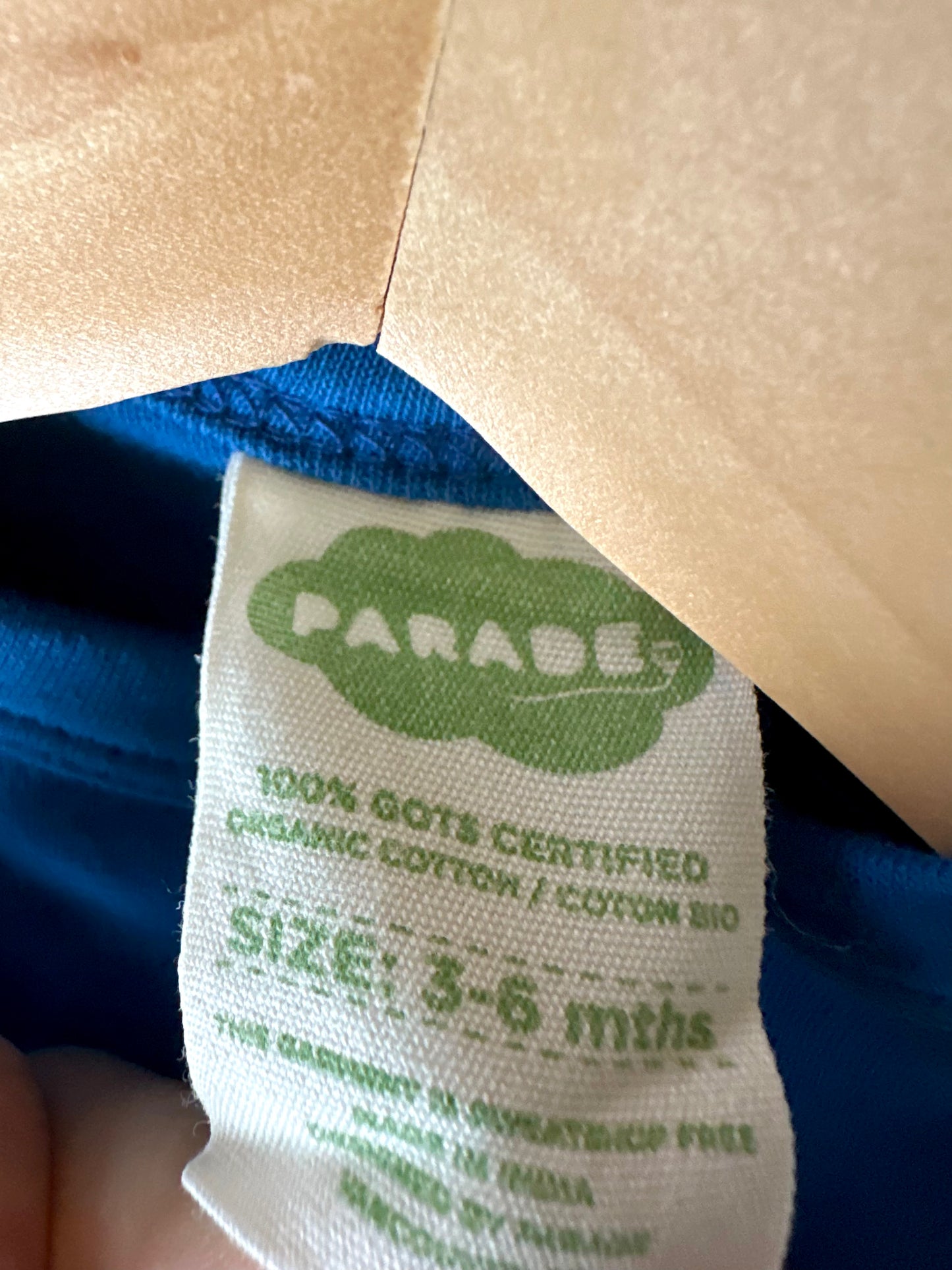 Parade Organic Blue Romper / 3-6m