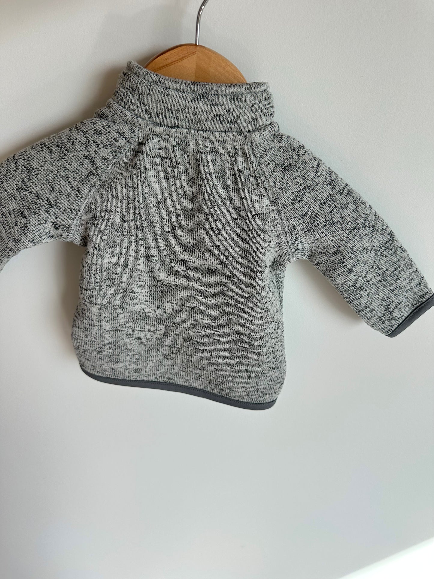 Zipper Grey Sweater / 0-3m