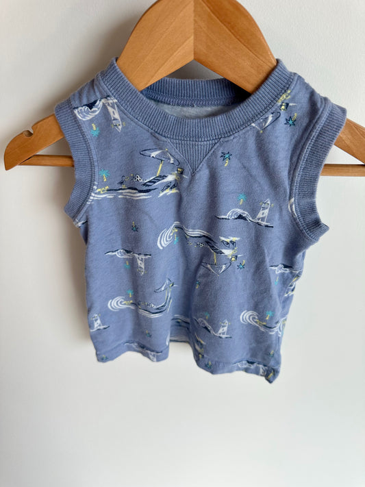 Tank Top with Beach Image / 18m