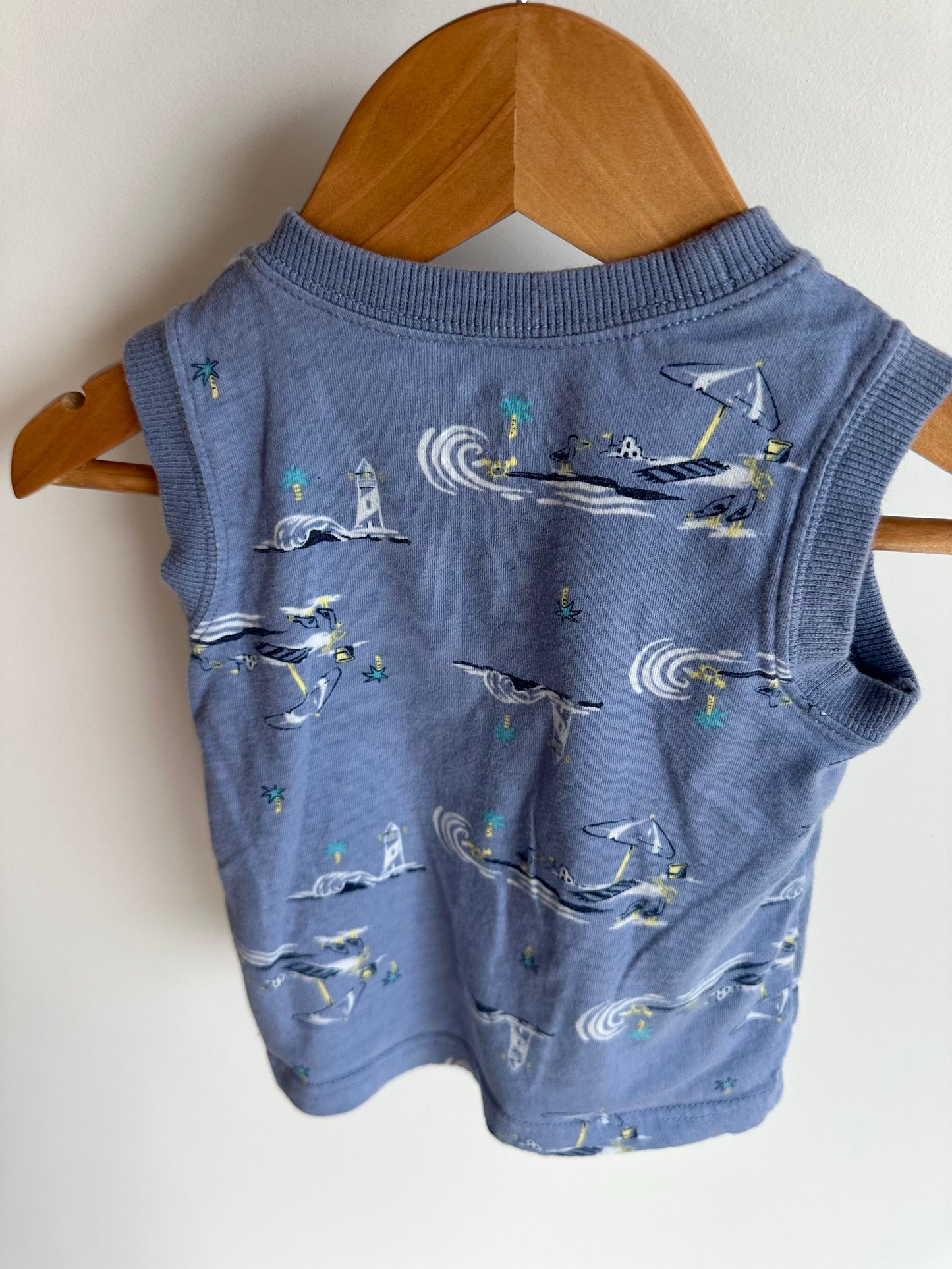 Tank Top with Beach Image / 18m