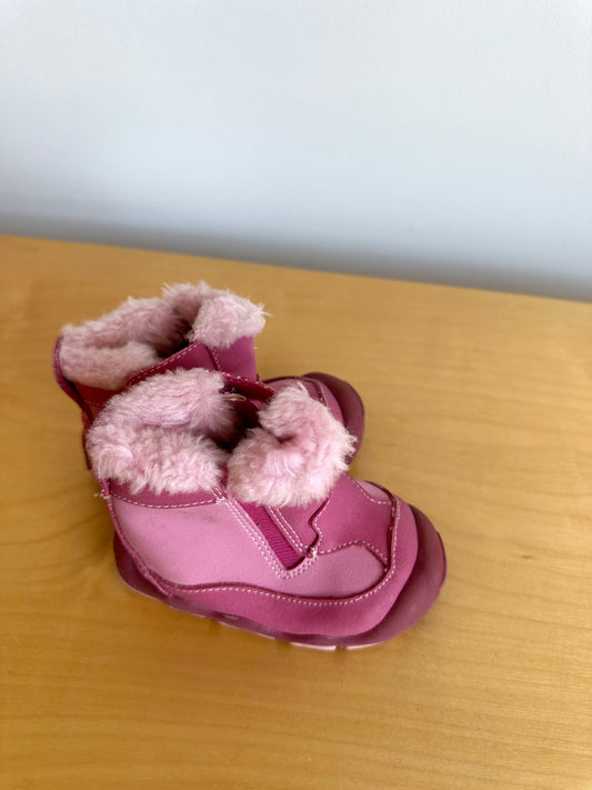 Pink Ankle Boots / Size 3 Infant