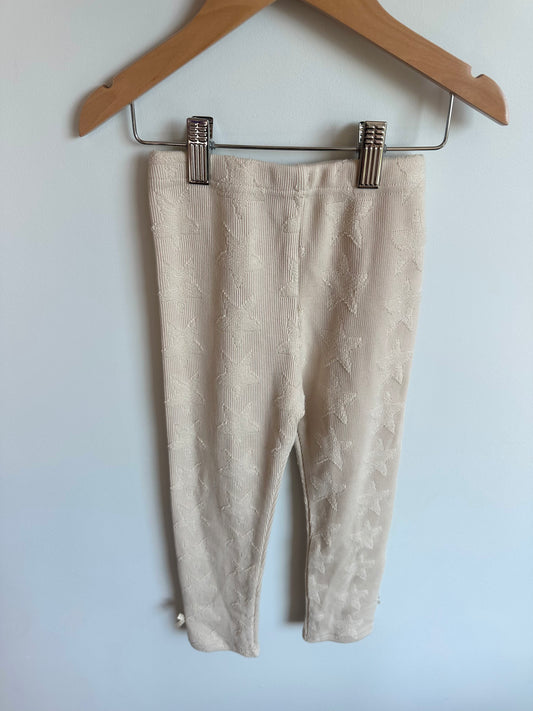 Star Cream Leggings / 4T