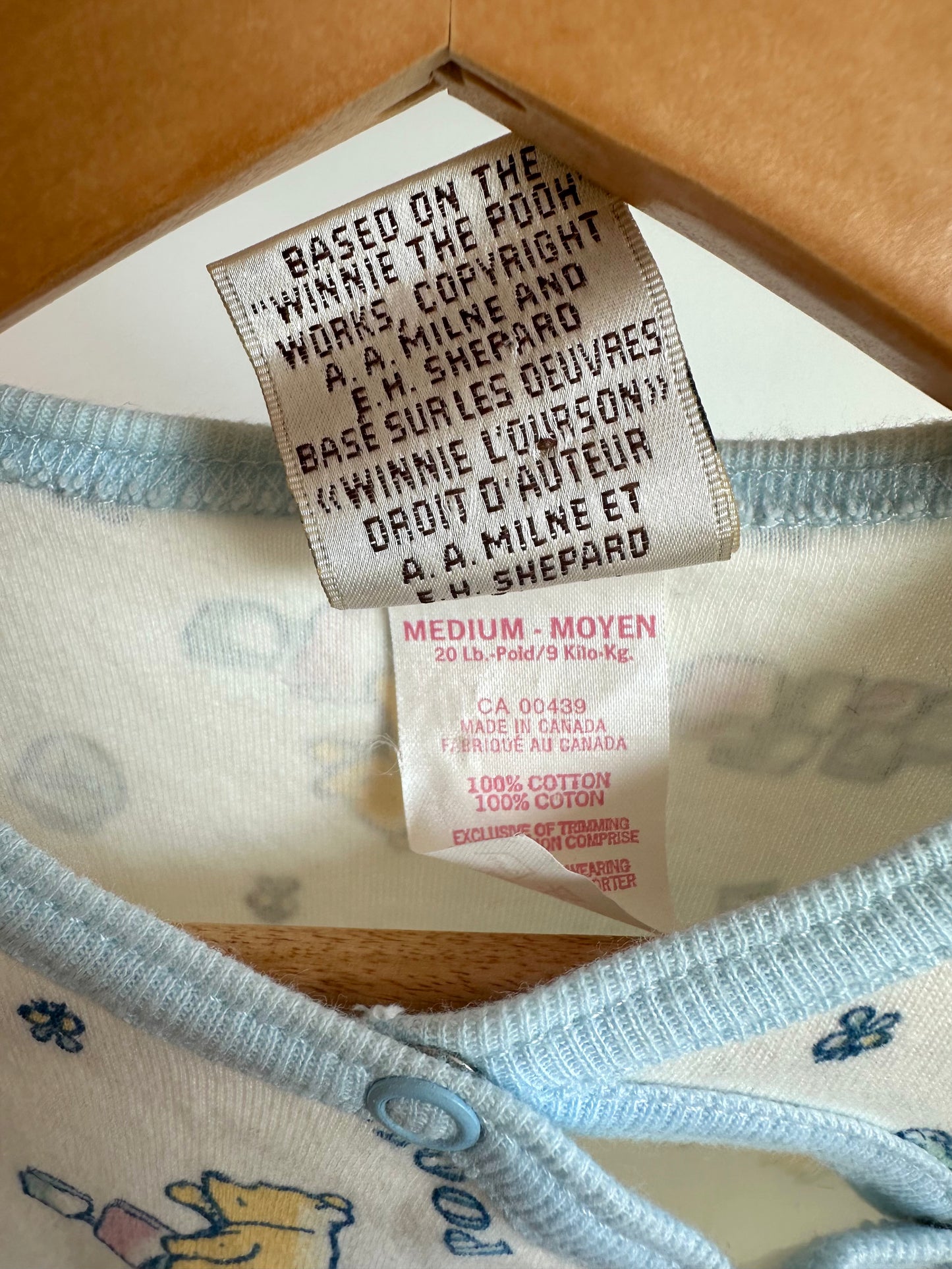Pooh Honey Pot Romper / 6-12m