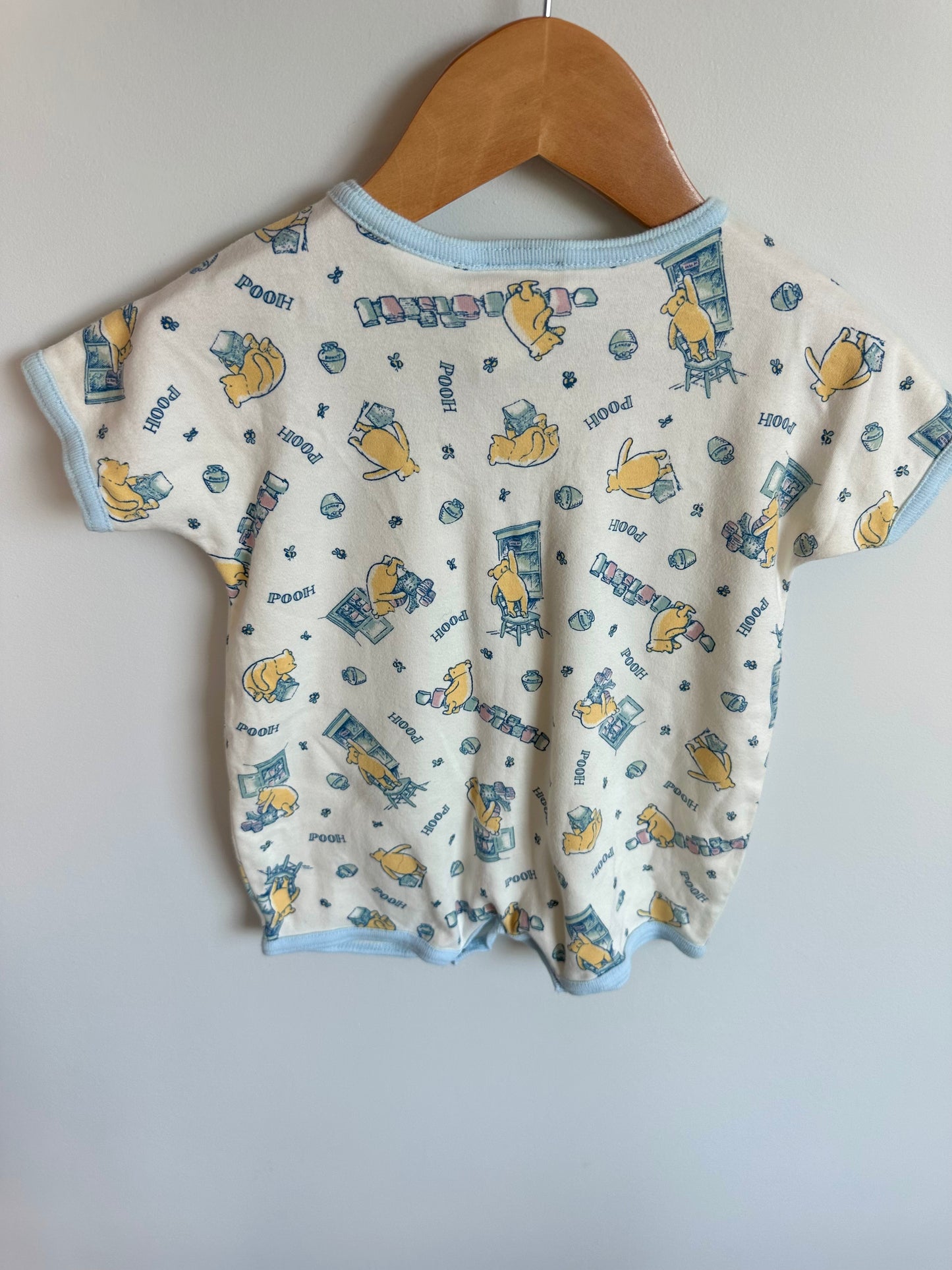 Pooh Honey Pot Romper / 6-12m