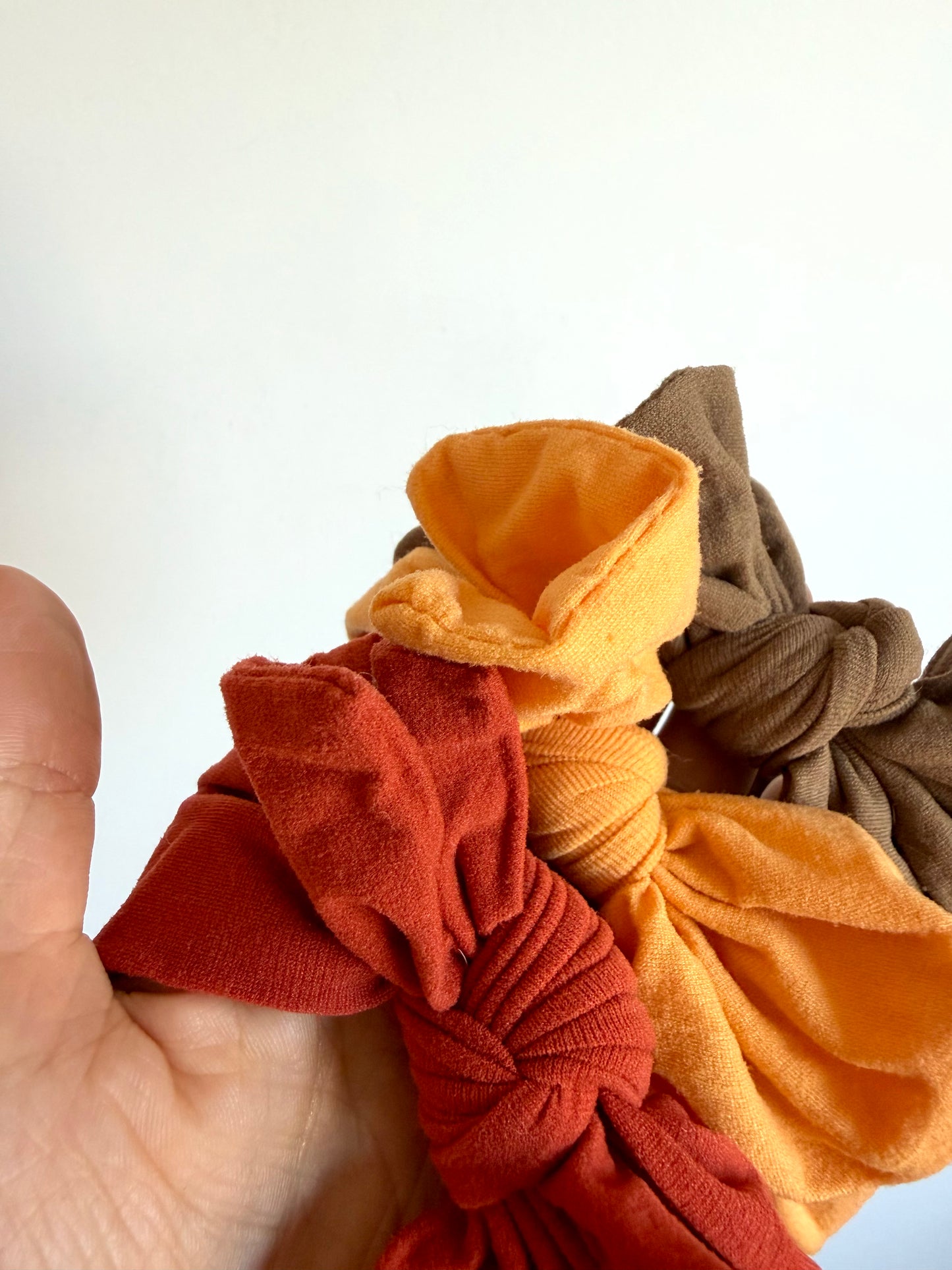 Brown, Copper, Yellow Headbands (3) / 3-9m?