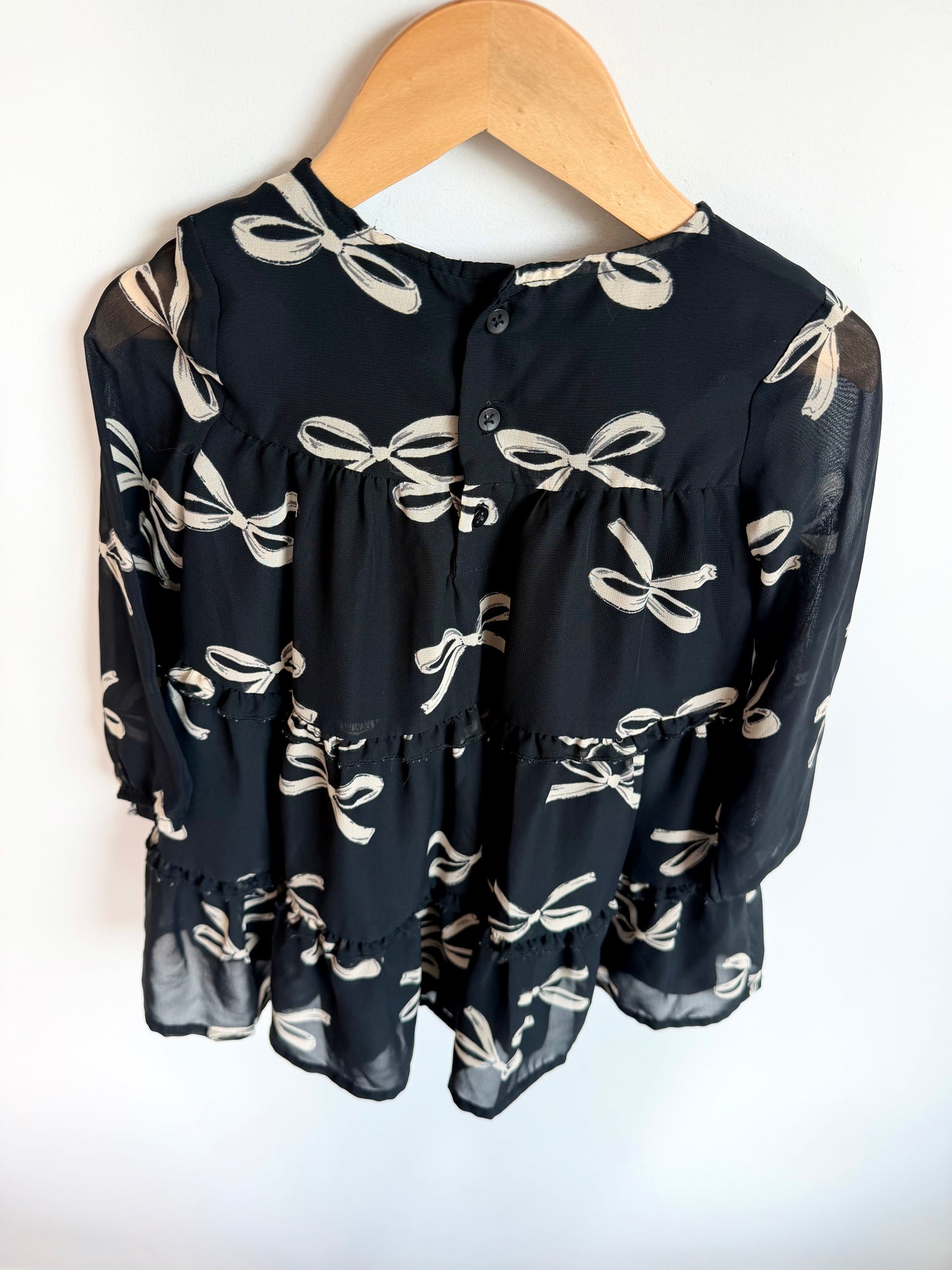 Bow Dark Dress / 2T