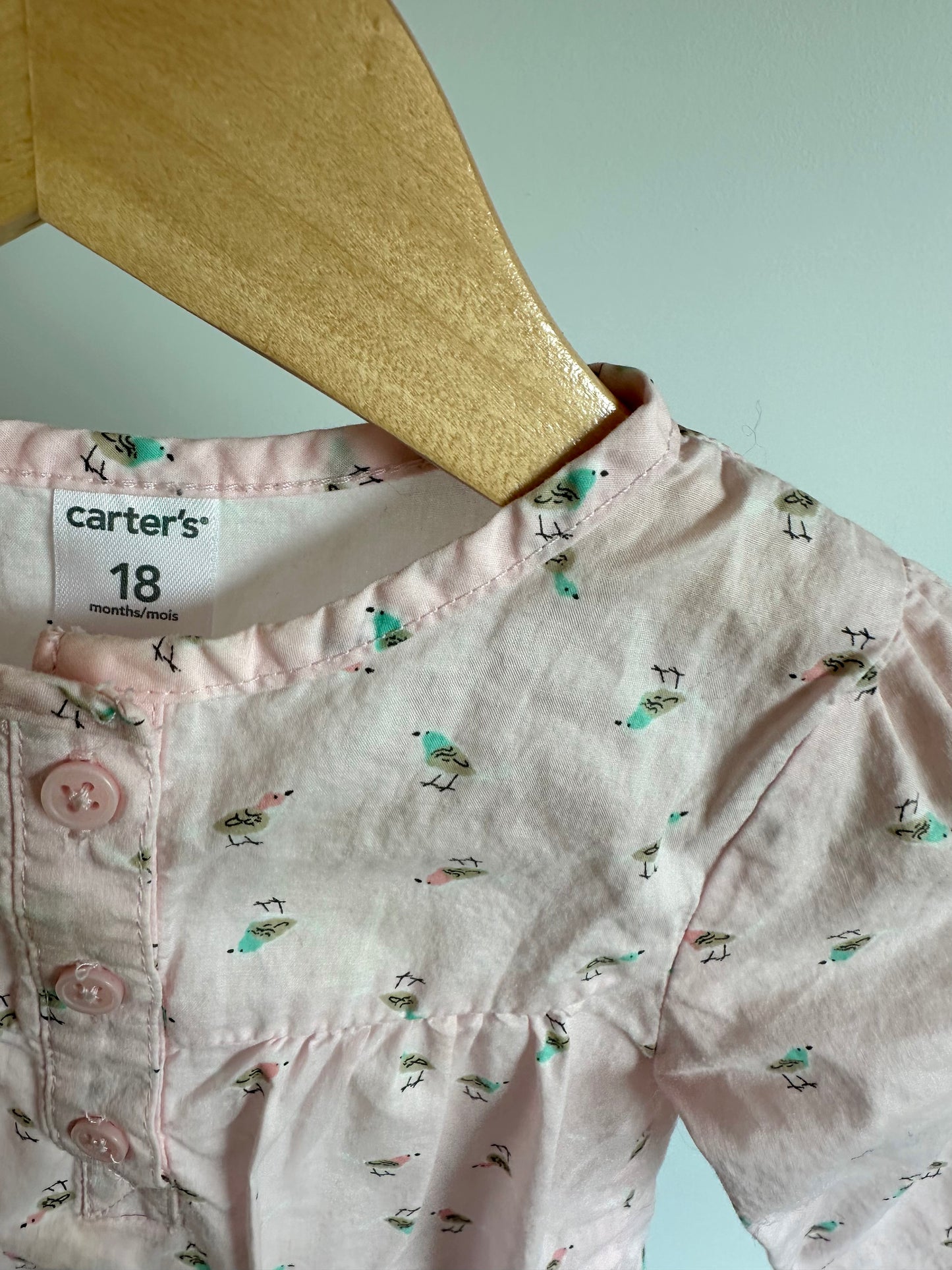 Pink Bird Long Sleeve / 18m